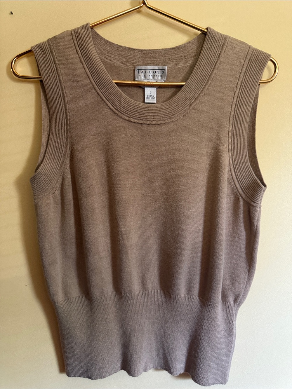 Talbots Tan Tank & Cardigan - Picture 2 of 11